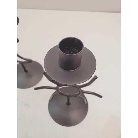 Celestial candlestick Metal star and moon candle holder Vintage altar decor Gift - Picture 5 of 10